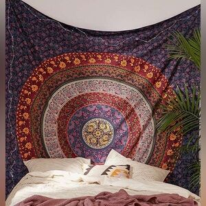 Urban Outfitters Boho Plum & Bow Purple Wall Tapestry